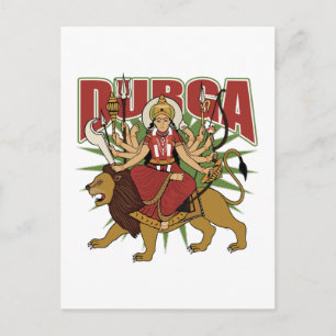 Hindu Durga Vykort