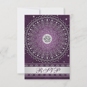 Hindu Ganesh Lila, Silvera rullar Bröllops-RSVP Inbjudningar