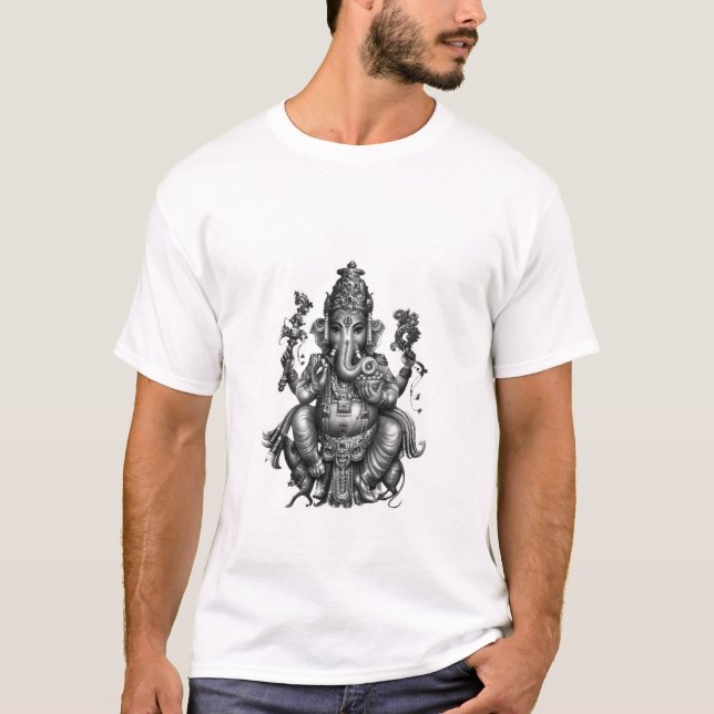 Hindu Ganesh T Shirt (Framsida)