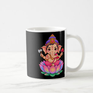 Hindu Ganesha Puja Elefant Gud Indien Meditation Y Kaffemugg