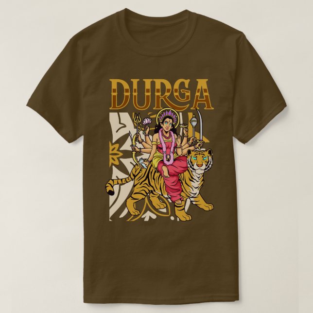 Hindu God Durga T Shirt (Design framsida)