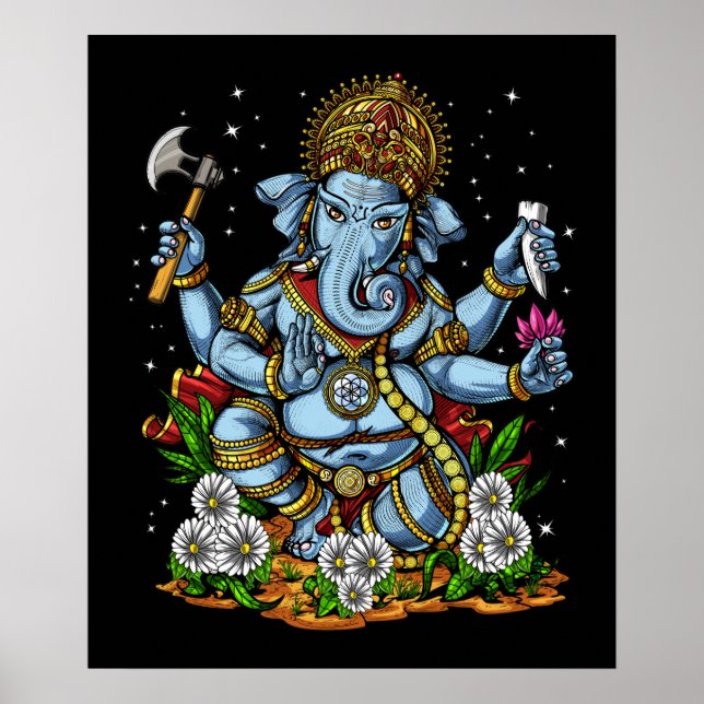 Hindu God Ganesha Poster (Framsidan)