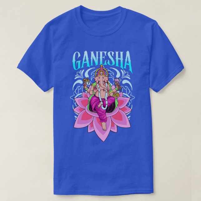 Hindu God Ganesha T Shirt (Design framsida)
