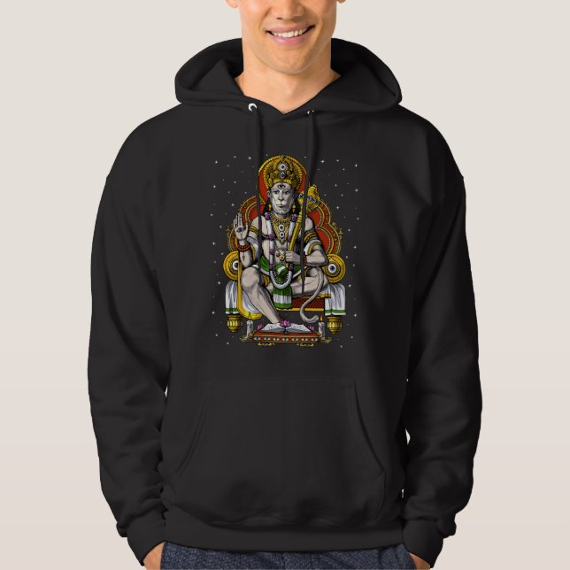 Hindu God Hanuman Hoodie (Framsida)
