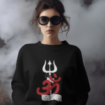 Hindu God Shiva Om Namah Shivay med Trident OM