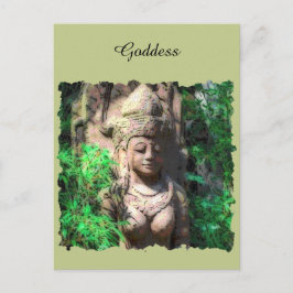 Hindu Goddess i jungle Postcard Vykort