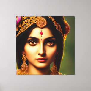 Hindu Goddess Indrani - Venus Canvastryck