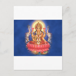 Hindu Goddess Laxmi Devi Mata Vykort