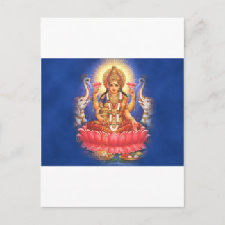 Hindu Goddess Laxmi Devi Mata Vykort