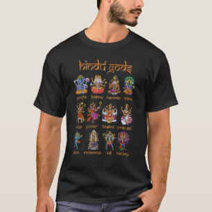 Hindu Gods Shiva Ganesha Hanuman Hinduism Goddess T Shirt