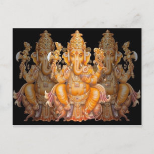 Hindu Gud Ganesh Vykort