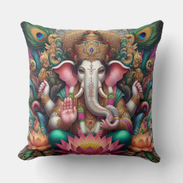 Hindu Gud Lord Ganesh / Ganesha Pillow Kudde
