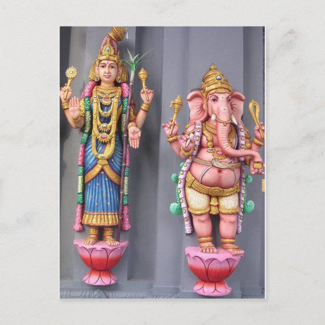 Hindu Gudar Vykort (Framsida)