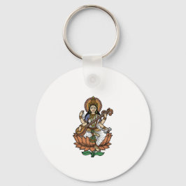 Hindu gudinnan Saraswati Nyckelring