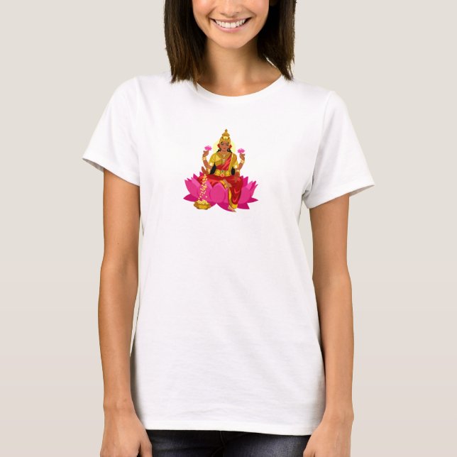 Hindu Gudom Goddess Tee Shirt (Framsida)