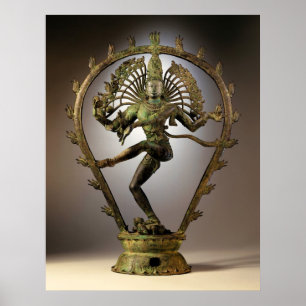 Hindu Gudom Shiva Tamil den Förstörare transform Poster