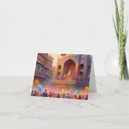Hindu HELGFIRANDE FÄRGFULL KÄRLEK OCH GLÄDJE Kort