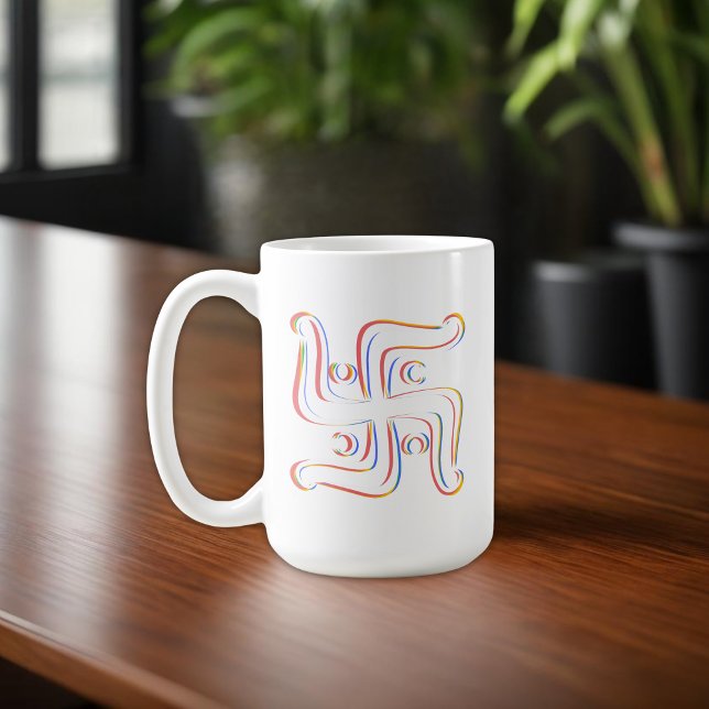 Hindu Helig Symobol Swastika Kaffemugg (Skapare uppladdad)