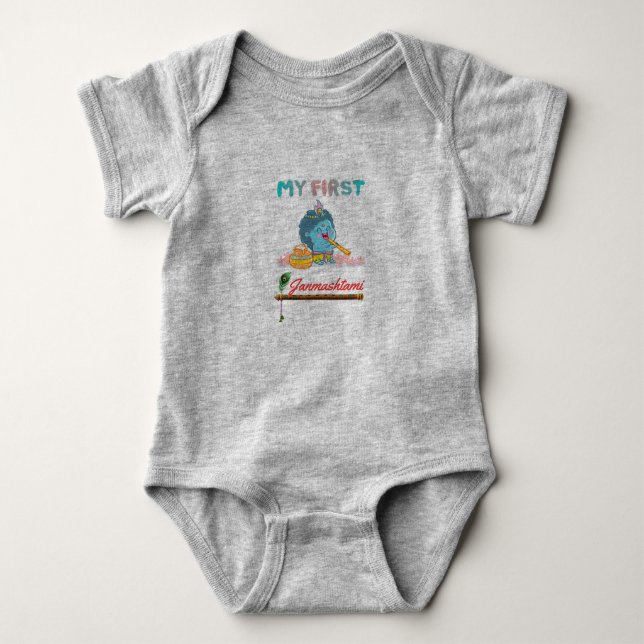 Hindu Indian Festival Janmashtami biet T Shirt (Framsida)