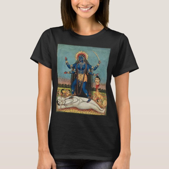 Hindu Kali Destruction Goddess 24 T Shirt (Framsida)