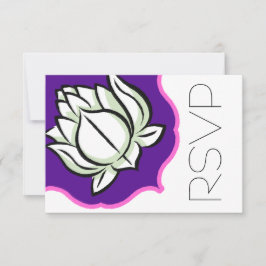 Hindu Lotusblomma RSVP OSA Kort
