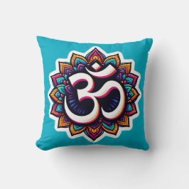 Hindu meditation symbol Om Dekorativ kudde