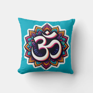Hindu meditation symbol Om Dekorativ kudde