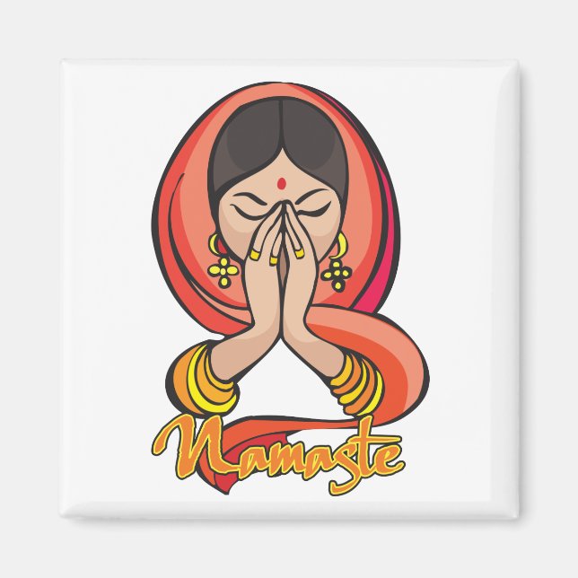 Hindu Namaste Magnet (Framsidan)