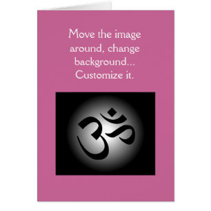 Hindu OM - Meditation Symbol Hälsningskort