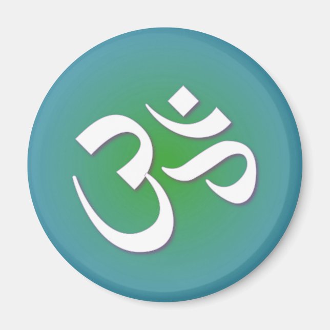 Hindu OM - Meditation Symbol Magnet (Framsidan)