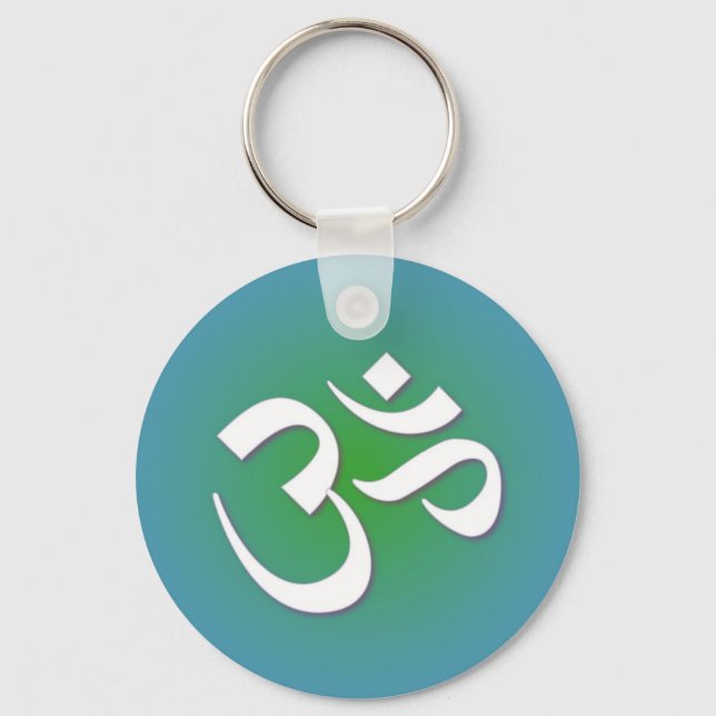 Hindu OM - Meditation Symbol Nyckelring (Framsida)
