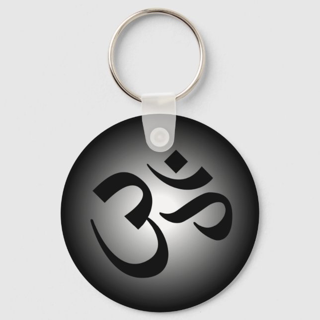 Hindu OM - Meditation Symbol Nyckelring (Framsida)