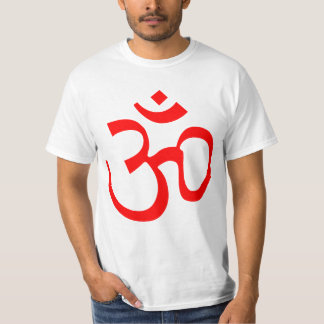 Hindu OM Symbol - Red T Shirt