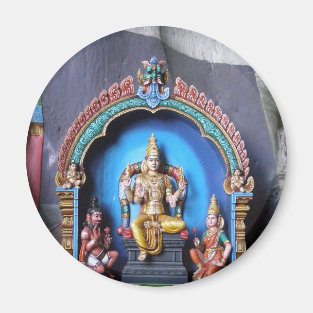 Hindu Shrine, Batu Caves, Malaysia Magnet (Framsidan)
