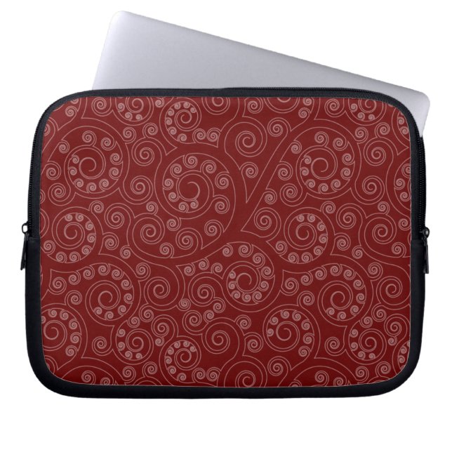 Hindu Swirl Mönster Laptop sleeve (Framsidan)