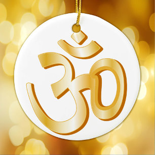 Hindu Symbol Julgransprydnad Keramik