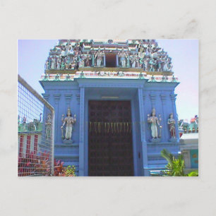 Hindu temple entrance, Little India Vykort