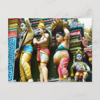 Hindu temple figurer vykort