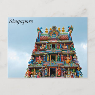 Hindu Temple Little India Singapore Vykort