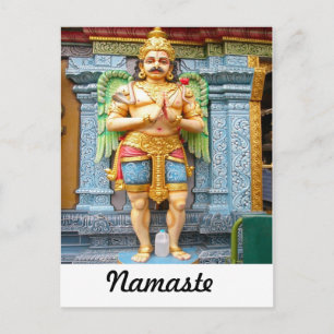 Hindu temple statue vykort