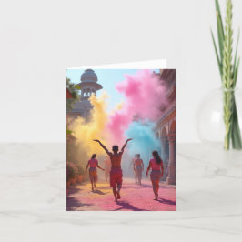HINDU Varför jaga regnbågar när det finns HOLI Tack Kort