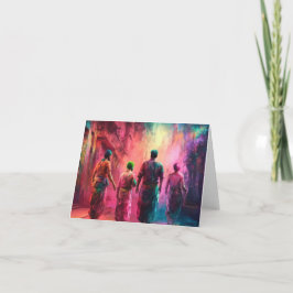 HINDU Varför jaga regnbågar när det finns HOLI Tack Kort