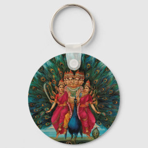 HINDUISK GUD FÖR MURUGAN NYCKELRING