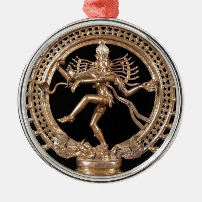 HINDUISK GUD FÖR NATARAJ JULGRANSPRYDNAD METALL (Framsidan)