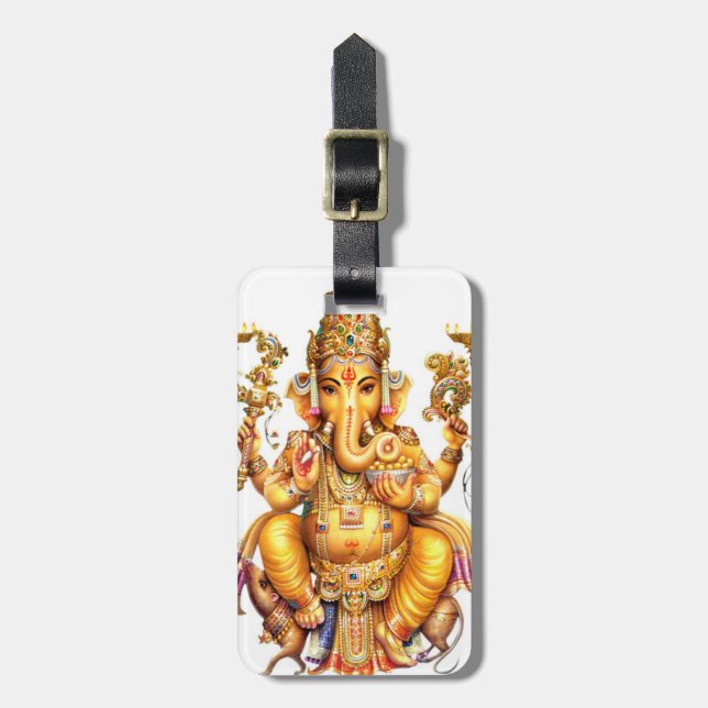 HINDUISK GUD GANESH BAGAGEBRICKA (Vertikal Framsida)