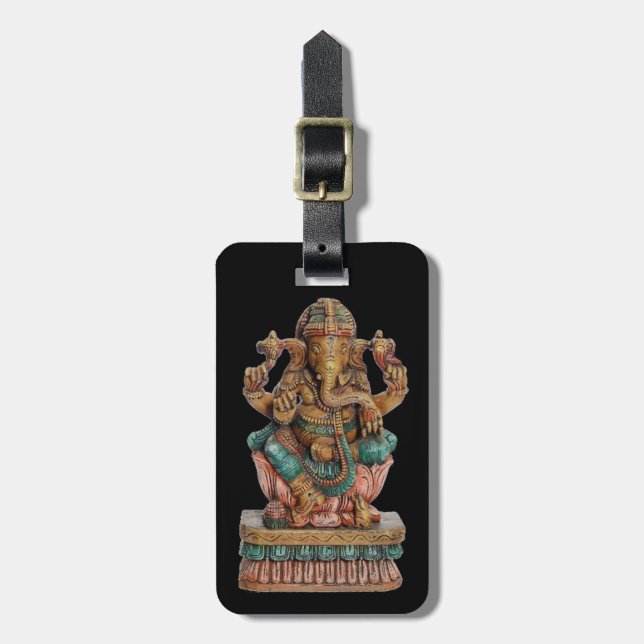 HINDUISK GUD GANESH BAGAGEBRICKA (Vertikal Framsida)