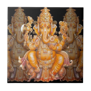 Hinduisk gud Ganesh Kakelplatta