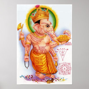 Hinduisk gud Ganesha Poster