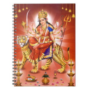 Hinduisk gudinna Durga Anteckningsbok
