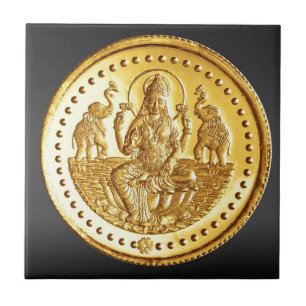 HINDUISK GUDINNA LAKSHMI KAKELPLATTA